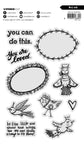 PRE ORDEN Clear Stamp Bird Talk Art by Marlene 10 Pieces PRE ORDEN