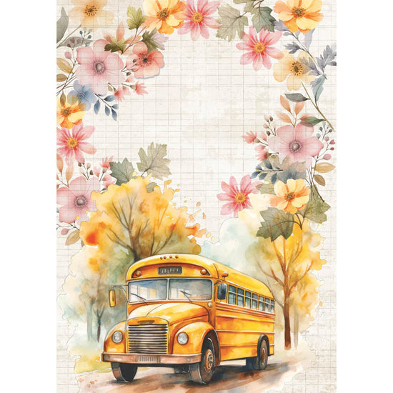 Ciao Bella Rice Paper A5 MIXED 8/Pkg Back To School