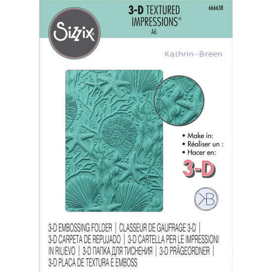 Sizzix 3D Texture Impressions Embossing Folder Under the Sea 