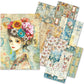 Ciao Bella Craftmix Quintessential Mixed A5 Paper Pack - 8 Sheets (Tissue & Vellum Variety)