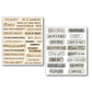 Ciao Bella Mixed Media Sticker Set 10/Pkg Little Words