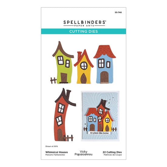 Spellbinders Whimsical Houses Etched Dies by Vicky Papaioannou