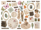 Stamperia Printed Decorative Die Cuts For Art And Craft - Flowers And Poems