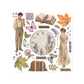Stamperia Printed Decorative Rub On Kit For Art And Craft 15.5x15.5cm - Flowers And Poems
