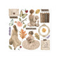 Stamperia Printed Decorative Rub On Kit For Art And Craft 15.5x15.5cm - Flowers And Poems
