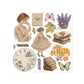 Stamperia Printed Decorative Rub On Kit For Art And Craft 15.5x15.5cm - Flowers And Poems