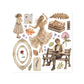 Stamperia Printed Decorative Rub On Kit For Art And Craft 15.5x15.5cm - Flowers And Poems