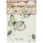 Stamperia Printed Mini Rice Paper A6 8 Sheets For Art And Craft - Flowers And Poems