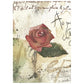 Stamperia Printed Mini Rice Paper A6 8 Sheets For Art And Craft - Flowers And Poems