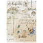 Stamperia Printed Mini Rice Paper A6 8 Sheets For Art And Craft - Flowers And Poems