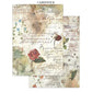 Stamperia Printed Art Junk Journal: Stickers, Cut-Outs, Backgrounds For Art And Craft - Flowers And Poems