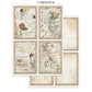 Stamperia Printed Art Junk Journal: Stickers, Cut-Outs, Backgrounds For Art And Craft - Flowers And Poems