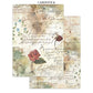 Stamperia Printed Art Junk Journal Focus Points For Art And Craft A5 - Flowers And Poems