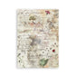 Stamperia Printed Washi Pad For Art And Craft A5 8 Sheets - Flowers And Poems