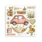 Stamperia Printed Decorative Rub On Kit For Art And Craft 15.5x15.5cm - Cozy Family