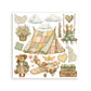 Stamperia Printed Decorative Rub On Kit For Art And Craft 15.5x15.5cm - Cozy Family