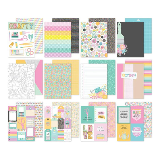 Simple Stories Double-Sided Paper Pad 6"X8" 24/Pkg Crafty Things