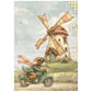Stamperia Printed Mini Rice Paper A6 8 Sheets For Art And Craft - Cozy Family