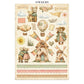 Stamperia Printed Art Junk Journal: Stickers, Cut-Outs, Backgrounds For Art And Craft - Cozy Family