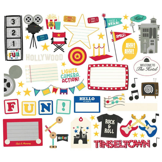 Say Cheese Tinseltown Bits & Pieces 53/Pkg