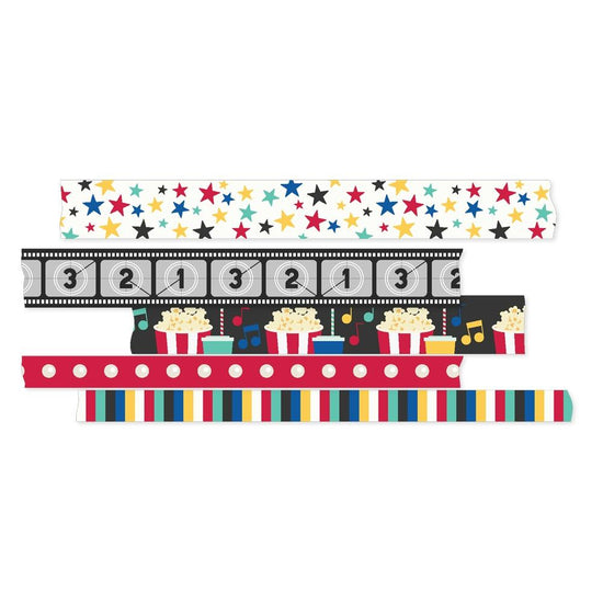 Say Cheese Tinseltown Washi Tape 5/Pkg
