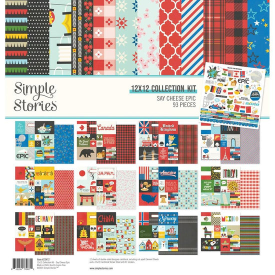 Simple Stories Collection Kit 12"X12" Say Cheese Epic