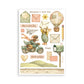 Stamperia Printed Washi Pad For Art And Craft A5 8 Sheets - Cozy Family