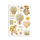 Stamperia Printed Washi Pad For Art And Craft A5 8 Sheets - Cozy Family