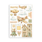 Stamperia Printed Washi Pad For Art And Craft A5 8 Sheets - Cozy Family