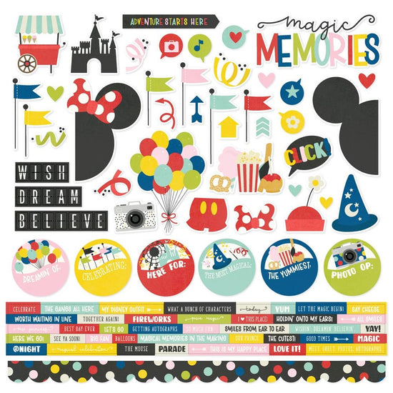 Say Cheese Magic Cardstock Stickers 12”x12”