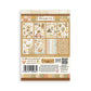 Stamperia Printed Washi Pad For Art And Craft A5 8 Sheets - Cozy Family
