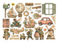 Stamperia Printed Decorative Ephemera For Art And Craft - Cozy Family