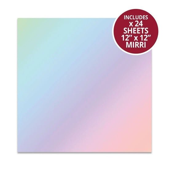 Hunkydory Mirri Card - 12" x 12" Rainbow Holographic