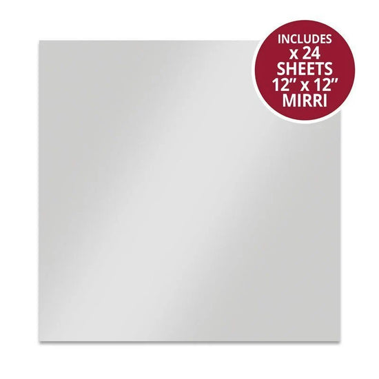Hunkydory Mirri Card - 12" x 12" Stunning Silver