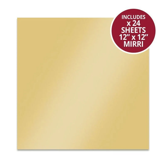 Hunkydory Mirri Card - 12" x 12" Rich Gold