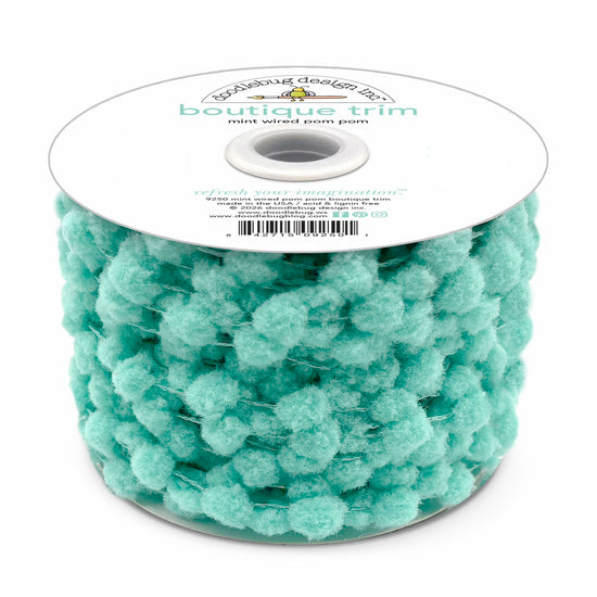 Doodlebug Wired Pom Pom Trim (by yard) Mint