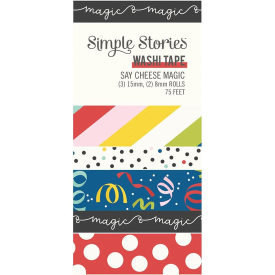 Say Cheese Magic Washi Tape 5/Pkg