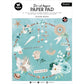 Studio Light Essentials Die-Cut Paper Pad 11.5"X8.25" 32/Pkg Nr. 168, Ocean Boho