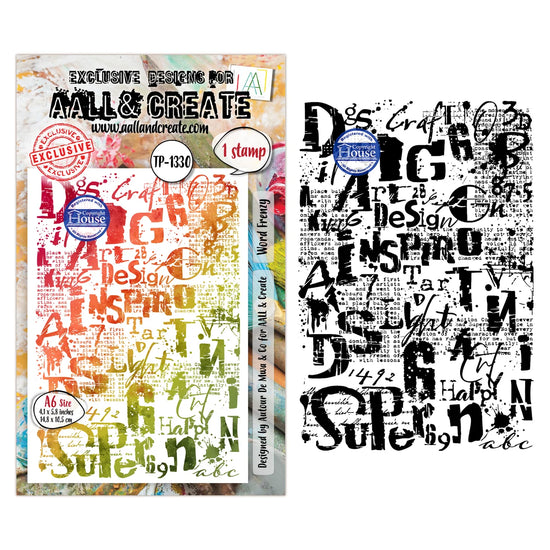 PRE ORDEN AALL and Create - A6 Stamp Set - Word Frenzy PRE ORDEN