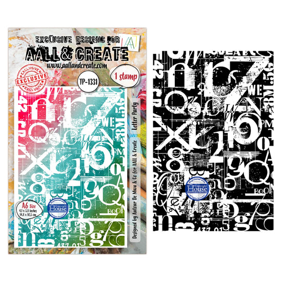PRE ORDEN AALL and Create - A6 Stamp Set - Letter Party PRE ORDEN