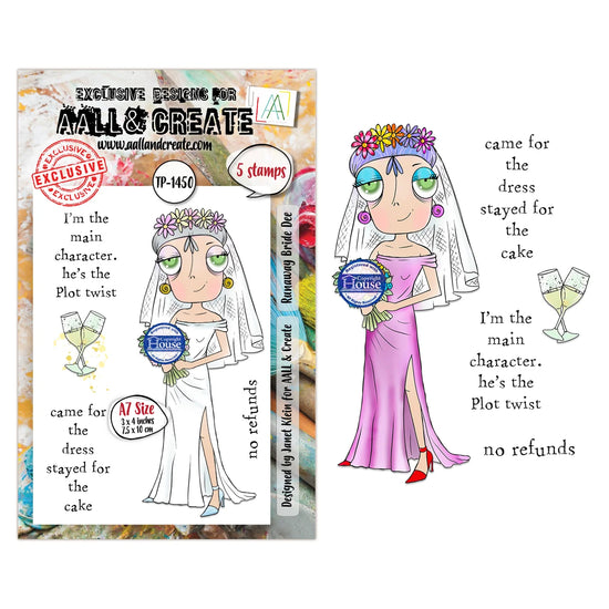 PRE ORDEN AALL and Create - A7 Stamp Set - Runaway Bride Dee PRE ORDEN