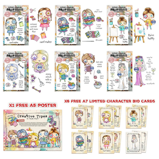 PRE ORDEN AALL and Create - Janet Klein Creative Types Stamp Bundle PRE ORDEN