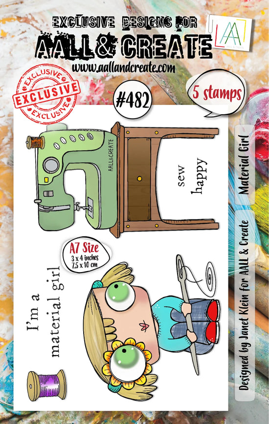 PRE ORDEN AALL and Create - A7 Stamp Set - Material Girl PRE ORDEN