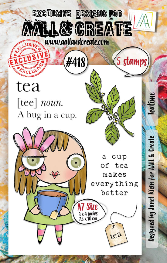 PRE ORDEN AALL and Create - A7 Stamp Set - Tea Time PRE ORDEN