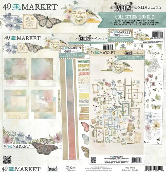 49 & MARKET THE QUIET OBSERVER 12X12 COLLECTION BUNDLE W/PATCH