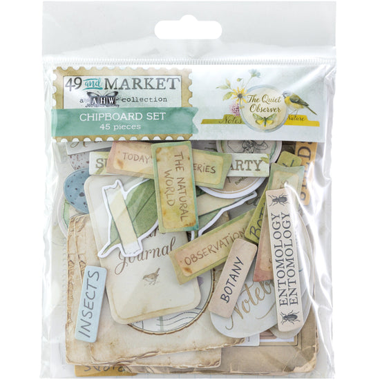 49 & MARKET THE QUIET OBSERVER CHIPBOARD SET