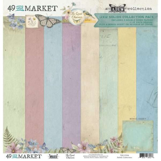 49 & MARKET THE QUIET OBSERVER 12X12 SOLIDS COLLECTION PACK