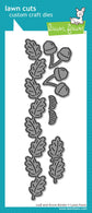 Lawn Fawn leaf and acorn border die