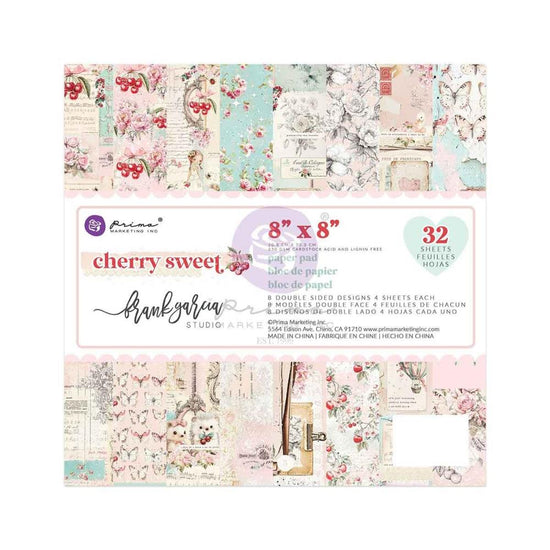 Prima Marketing Double-Sided Paper Pad 8"X8" 24/Pkg Cherry Sweet By Frank Garcia