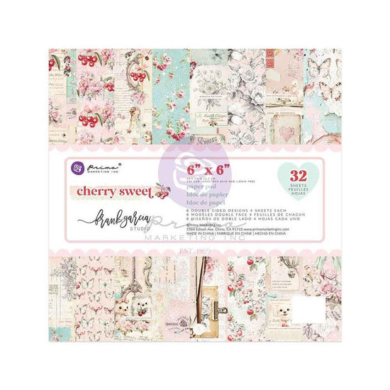 Prima Marketing Double-Sided Paper Pad 6"X6" 24/Pkg Cherry Sweet By Frank Garcia